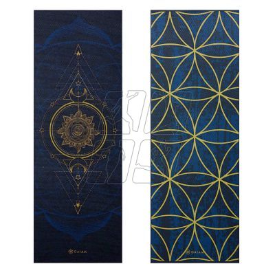 5. Double-sided yoga mat Gaiam Sun and Moon 6mm 63419