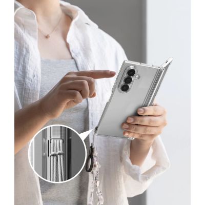 9. Ringke Fusion Flap Case for Samsung Galaxy Z Fold 8 Ultra - Clear