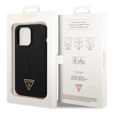 8. Guess GUHCP14LSLTGK iPhone 14 Pro 6.1" black/black hardcase Silicone Triangle