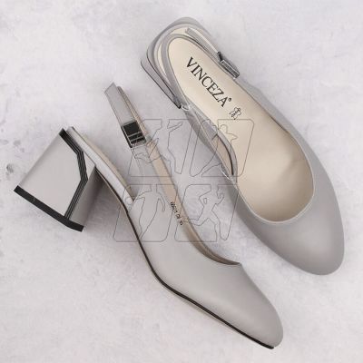 7. Vinceza W JAN272 gray leather sandals