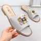 2. S.Barski W OLI262B silver flip-flops with zircons