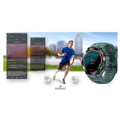 10. GIEWONT Pionier GPS GW460-2 smartwatch - Sea Green