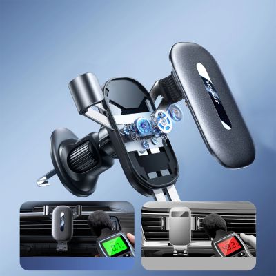 12. Joyroom JR-ZS392 gravity phone holder for air vent - black