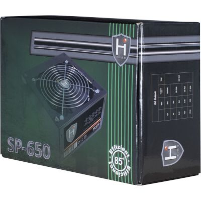 4. Inter-Tech HIPOWER SP-650 650W 20+4 pin ATX Power Supply Black