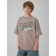 Boy's loose T-shirt with print 4F 4FJRSS26TTSHM4279-25S