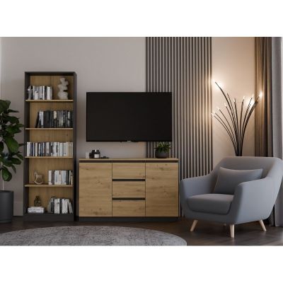 6. 2-DOOR 3-DRAWER ANT/ART CHEST OF DRAWERS ARTISAN TABLETOP SET