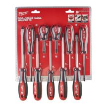 MILWAUKEE SCREWDRIVERS SET 10 pcs (PH&PZ&SL)