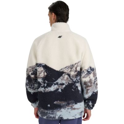 5. Fleece sweatshirt 4F U351 multicolor allover 4FWAW25TFLEU351 90A