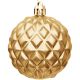 52. DECORATIVE PLASTIC BALL 6CM SET 35 GOLD