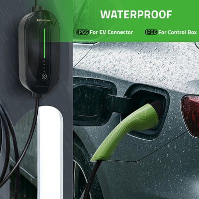 6. Mobile charger for electric cars EV with regulation 2 in 1 Type 2, 3.5kW, 230V, LCD, LED, 5m