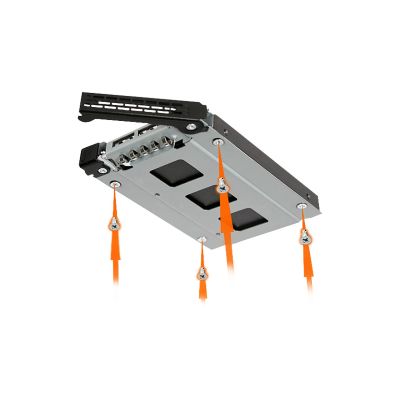 4. Icy Dock MB992TRAY-B drive bay panel Black, Silver