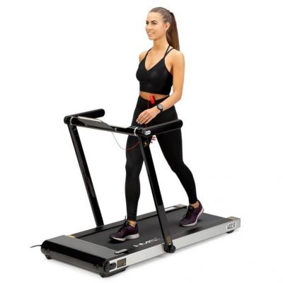 9. HMS LOOP12 MULTI Electric Treadmill with Desk 1-12 km/h, Black