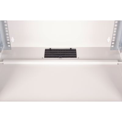 27. 19" 9U wall-mounted network cabinet, SOHO PRO 460 x 540 x 400 mm, glass door, gray, unassembled, 60 kg