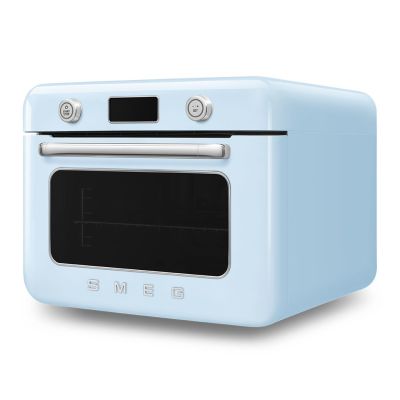2. Smeg COF01PBEU Small Blue Steam Oven Buttons, Rotary