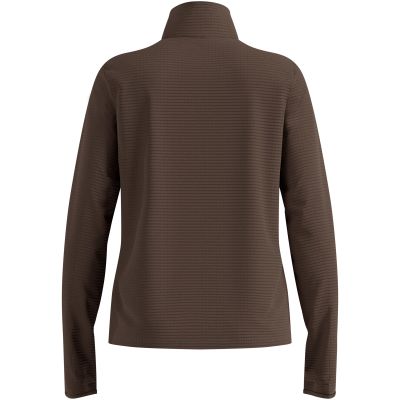 Women’s Odlo ESSENTIAL THERMAL Mid Layer 1/2 Zip High-Neck Top, Brown