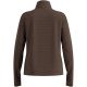Women’s Odlo ESSENTIAL THERMAL Mid Layer 1/2 Zip High-Neck Top, Brown