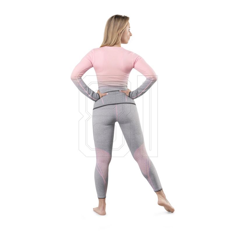 19. Thermoactive underwear Spokey Flora Set Lady Termo SM VT W 6114300000 gray and pink