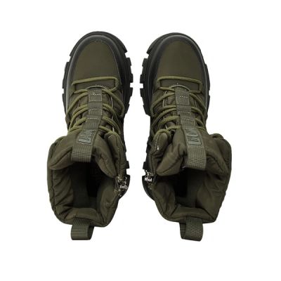 3. Lee Cooper Women’s Khaki Winter Boots, Warm-Lined Ankle Boots with Zip