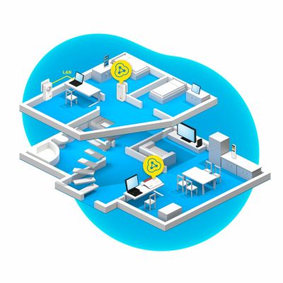 3. FRITZ! Powerline 1260E WLAN Set 1200 Mbit/s Wired LAN Wi-Fi White