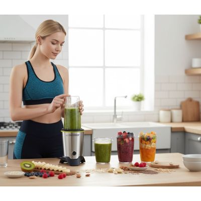 19. Esperanza MASTER EKM028 sports blender (1000W; black and silver)