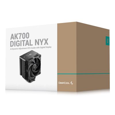 9. DeepCool AK700 Digital NYX Processor Air Cooler 12cm Black 1 pc.