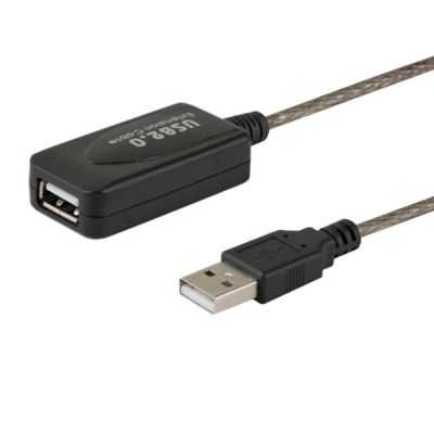 SAVIO cl-76 cable (USB 2.0 type AM - USB 2.0 type AF; 5m; black)