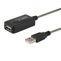SAVIO cl-76 cable (USB 2.0 type AM - USB 2.0 type AF; 5m; black)