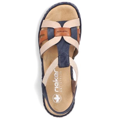 11. Comfortable Rieker W RKR662 multicolor sandals