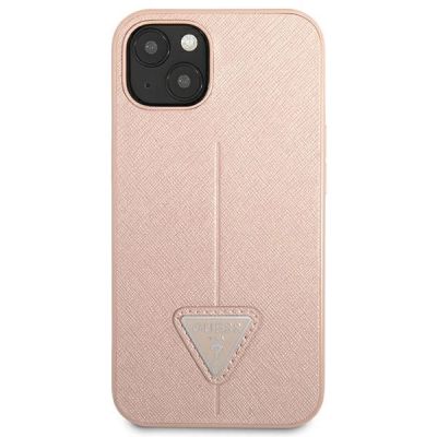 2. Guess GUHCP14MPSATLP iPhone 14 Plus 6,7 "pink / pink hardcase SaffianoTriangle Logo