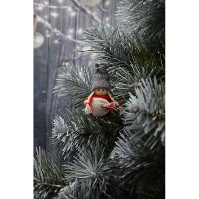 28. DECORATIVE DOLL WITH BAG RED GIRL 7.5 CM