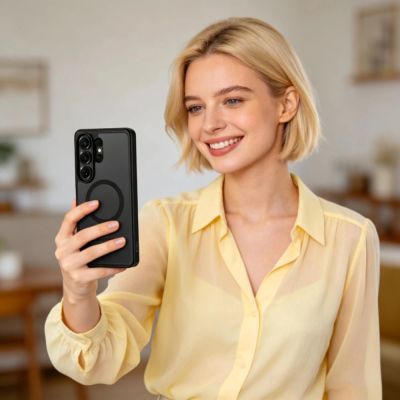 3. Tech-Protect MagPeak MagSafe Case for Samsung Galaxy S26 Ultra - Black