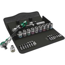 Zyklop Speed 1/2" ratchet in a metric set, 28 pieces