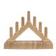 5. ADVENT CANDLE HOLDER 15.5x3.2x13.5CM 7 LED BATTERY-POWERED PINE