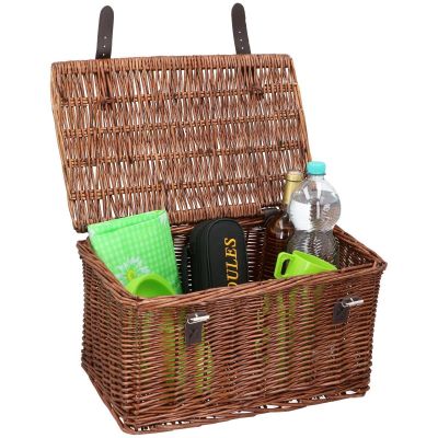 17. WICKER BICYCLE BASKET FOR THE FRONT 45x30x25cm BICYCLE GEAR