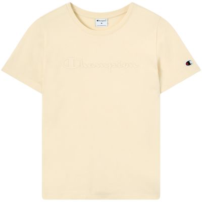 2. Champion Women's Short Sleeve T-shirt Yellow 119125 YS175
