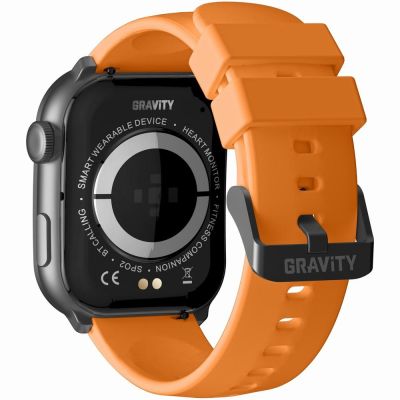9. Men's Smartwatch GRAVITY GT28-2 Strap + Bracelet Orange Black