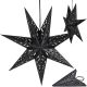 7. PAPER DECORATION STAR 50CM 7 ARMS BLACK