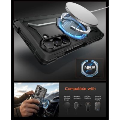 8. Supcase UB Grip Mag MagSafe 2-Set Case for Samsung Galaxy Z Fold 8 - Black