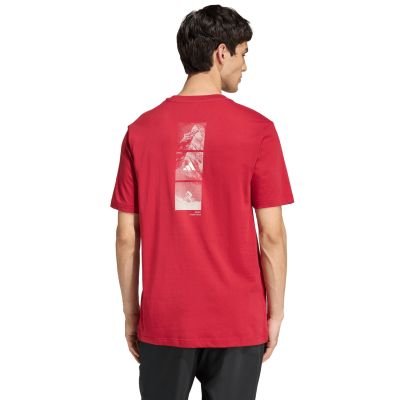 3. adidas Outdoor Mountain Biking Graphic Men's T-Shirt Red KB2538