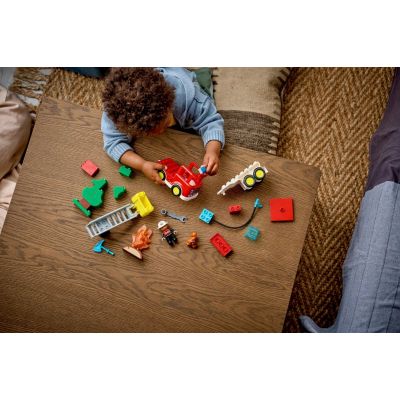 11. LEGO DUPLO TOWN 10473 Fire Truck with Hose and Fireman