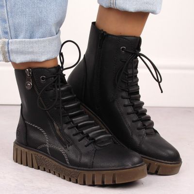 24. Rieker leather ankle boots W Y3410-00 RKR726