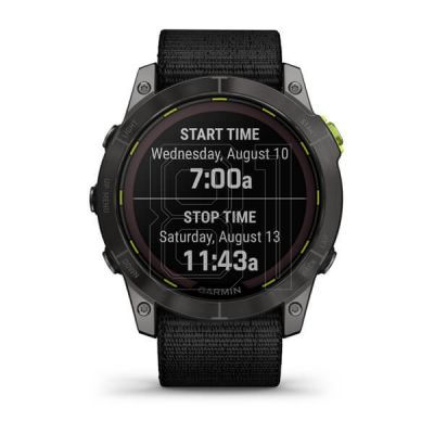 6. Garmin Enduro 2 Solar Black Carbon Gray DLC Ti Ultrafit Band 010-02754-01 Sports Watch
