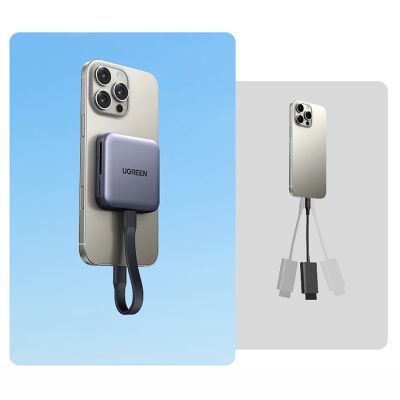 6. Ugreen Magnetic Memory Card Reader + 100W PD 3in1 Charger - Gray