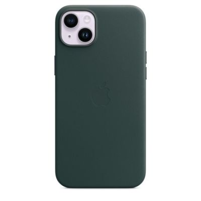 3. Apple Leather Case with MagSafe Forest Green for iPhone 14 Plus