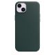 3. Apple Leather Case with MagSafe Forest Green for iPhone 14 Plus