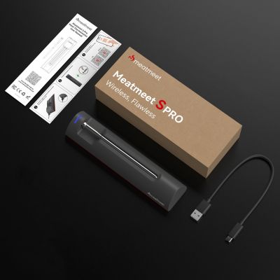 12. Meatmeet S Pro Kitchen Thermometer with Bluetooth App for Grill, Oven, Smoker - Gray