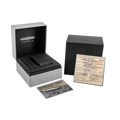 7. Men's Watch ZEPPELIN 100 Yahre Chronograph 8670-1 + BOX