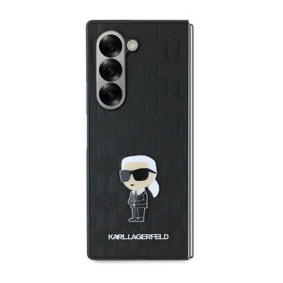 2. Karl Lagerfeld Saffiano Ikonik Pin Case for Samsung Galaxy Z Fold 6 - Black