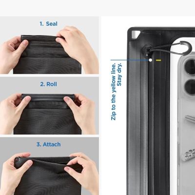 9. Spigen A640 Waterproof Phone Bag - Black