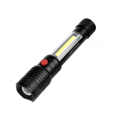 2. ESPERANZA ALUMINUM FLASHLIGHT WITH SIDE LIGHT COB APATE EOT069